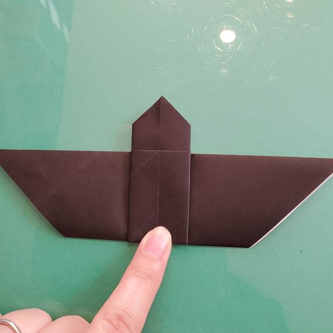 折り紙のコウモリがリアル！折り方作り方(立体)①前半(21)