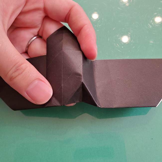 折り紙のコウモリがリアル！折り方作り方(立体)①前半(25)