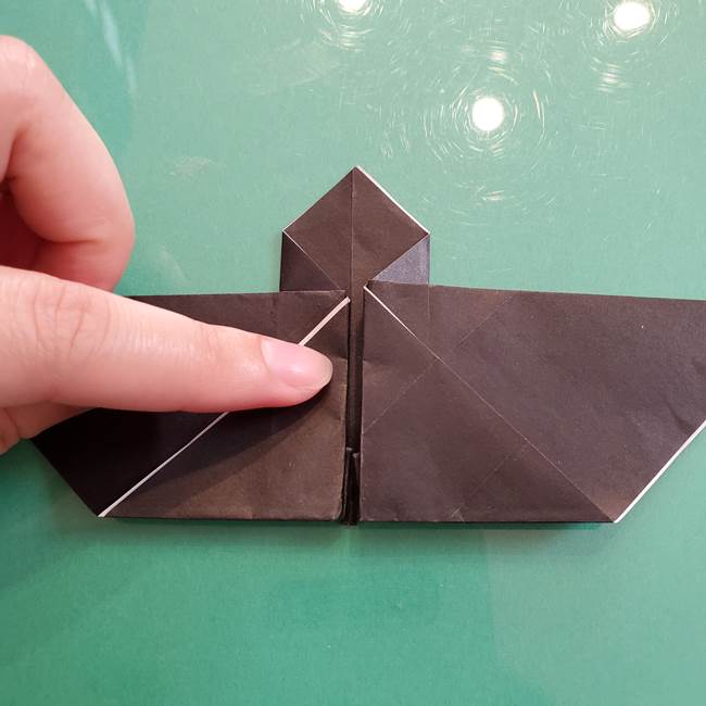 折り紙のコウモリがリアル！折り方作り方(立体)①前半(28)