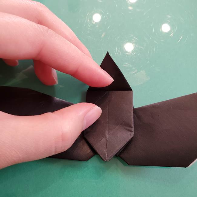 折り紙のコウモリがリアル！折り方作り方(立体)②後半(10)