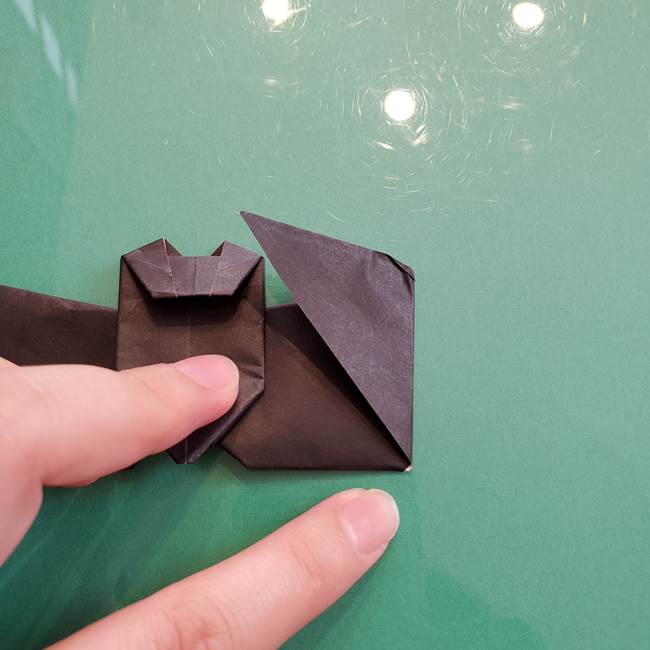 折り紙のコウモリがリアル！折り方作り方(立体)②後半(13)