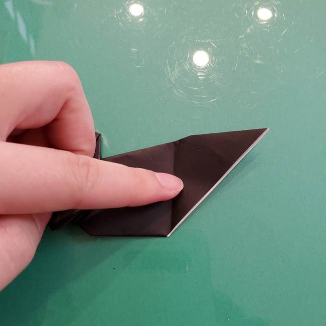 折り紙のコウモリがリアル！折り方作り方(立体)②後半(14)