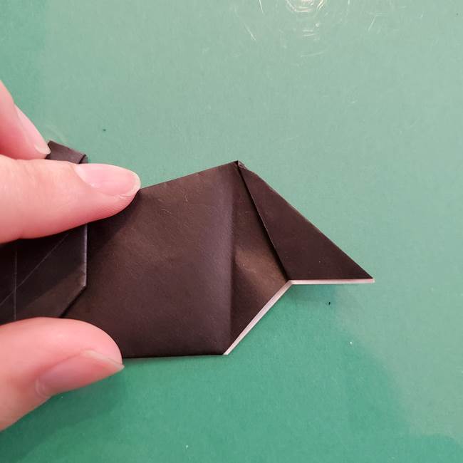 折り紙のコウモリがリアル！折り方作り方(立体)②後半(16)