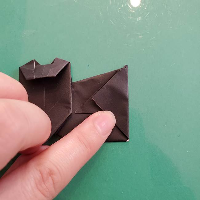 折り紙のコウモリがリアル！折り方作り方(立体)②後半(17)