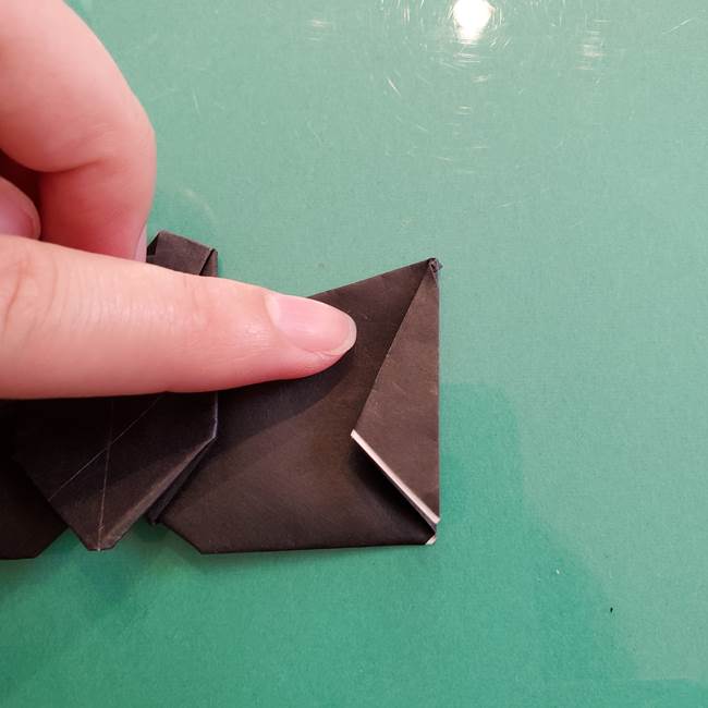 折り紙のコウモリがリアル！折り方作り方(立体)②後半(18)