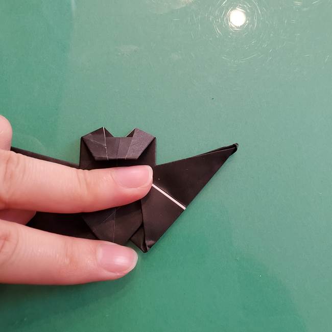 折り紙のコウモリがリアル！折り方作り方(立体)②後半(19)