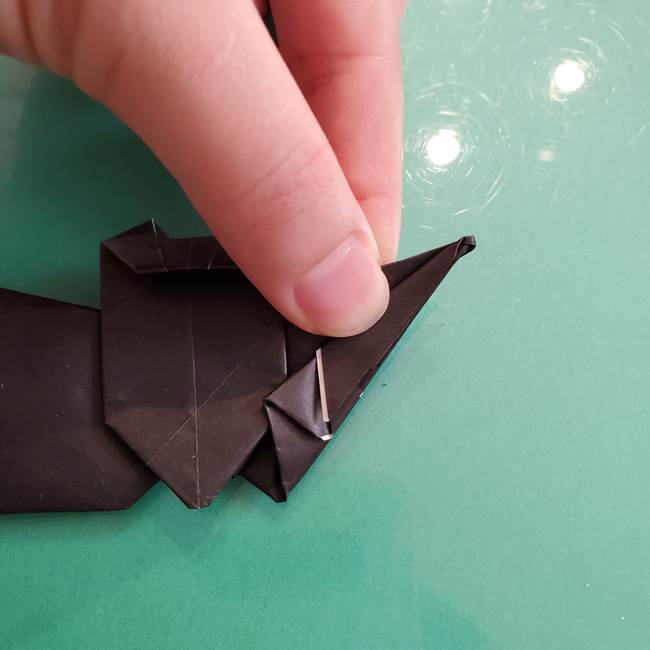 折り紙のコウモリがリアル！折り方作り方(立体)②後半(20)