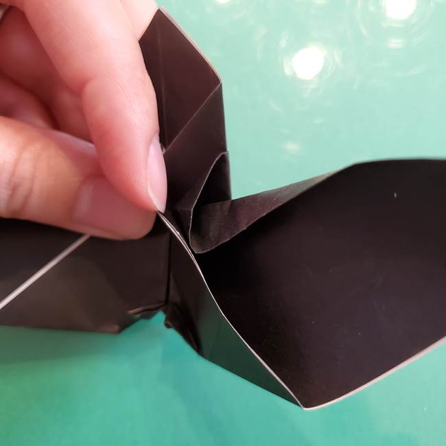 折り紙のコウモリがリアル！折り方作り方(立体)②後半(3)