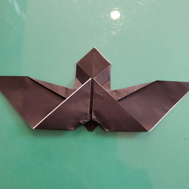 折り紙のコウモリがリアル！折り方作り方(立体)②後半(5)