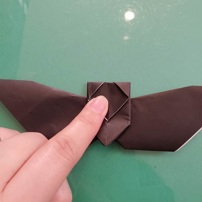 折り紙のコウモリがリアル！折り方作り方(立体)②後半(7)