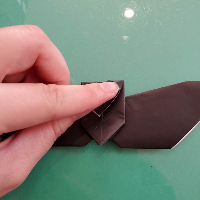 折り紙のコウモリがリアル！折り方作り方(立体)②後半(8)