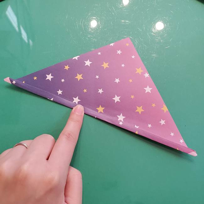 折り紙のペロペロキャンディの簡単な折り方作り方②スティック(4)