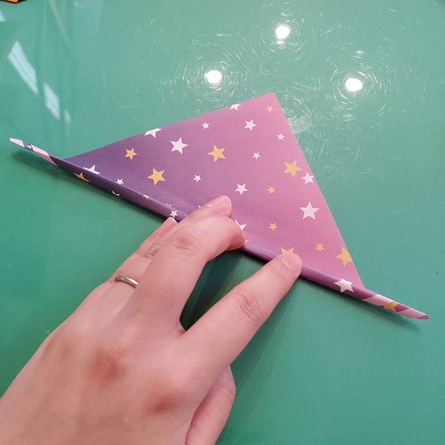 折り紙のペロペロキャンディの簡単な折り方作り方②スティック(5)
