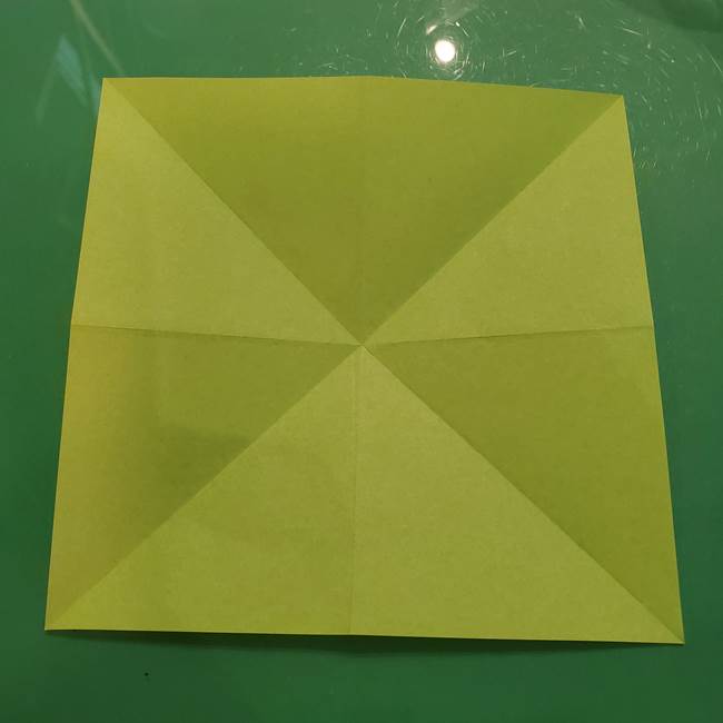 折り紙の梨 立体的でリアルな折り方作り方①前(10)