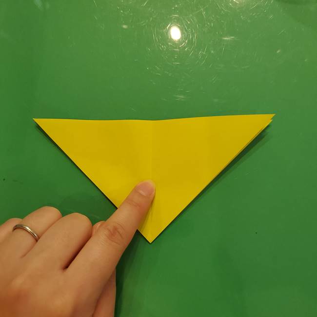 折り紙の梨 立体的でリアルな折り方作り方①前(12)