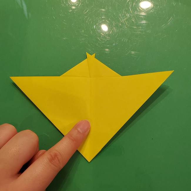 折り紙の梨 立体的でリアルな折り方作り方①前(14)