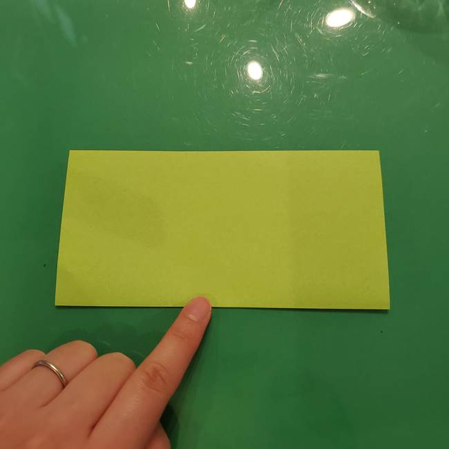 折り紙の梨 立体的でリアルな折り方作り方①前(2)