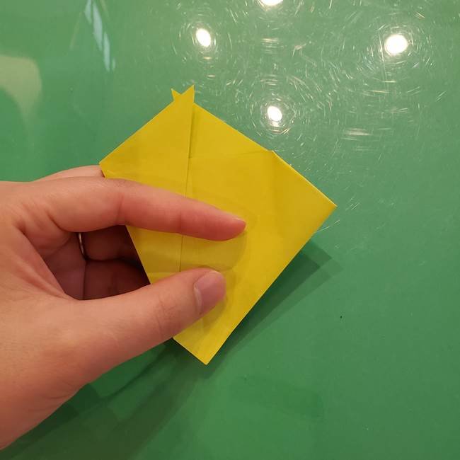 折り紙の梨 立体的でリアルな折り方作り方①前(21)