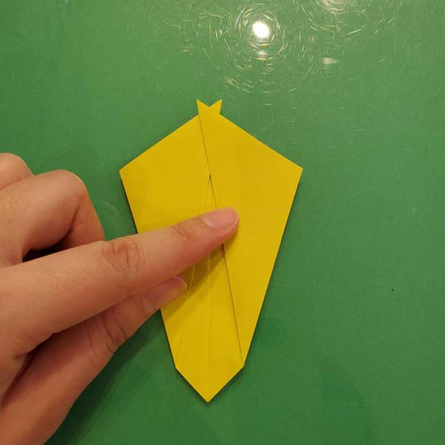 折り紙の梨 立体的でリアルな折り方作り方①前(29)