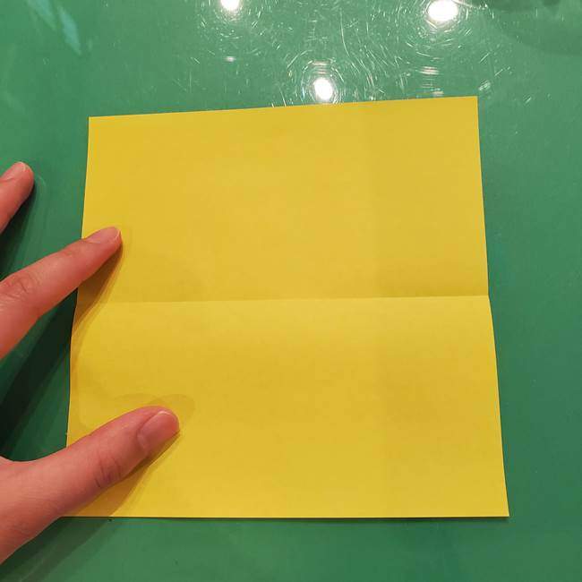折り紙の梨 立体的でリアルな折り方作り方①前(3)