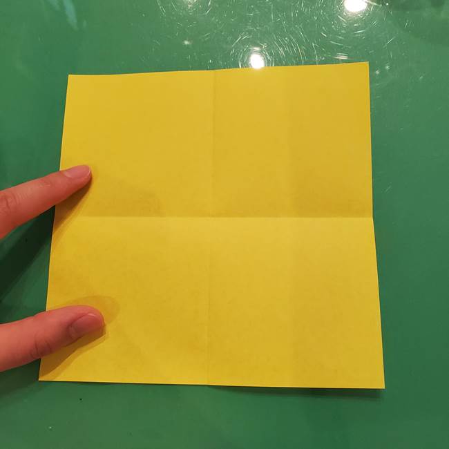 折り紙の梨 立体的でリアルな折り方作り方①前(5)