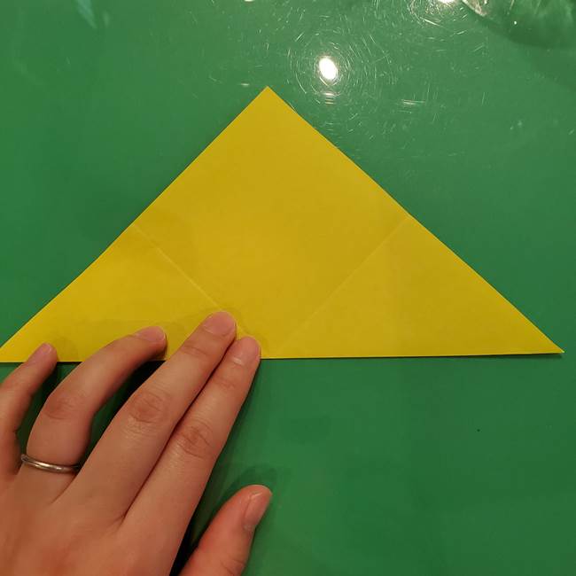 折り紙の梨 立体的でリアルな折り方作り方①前(7)