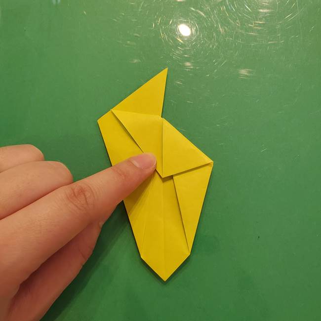 折り紙の梨 立体的でリアルな折り方作り方②後(1)