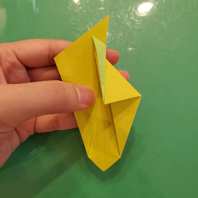 折り紙の梨 立体的でリアルな折り方作り方②後(11)