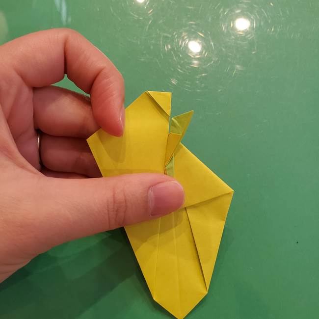 折り紙の梨 立体的でリアルな折り方作り方②後(13)