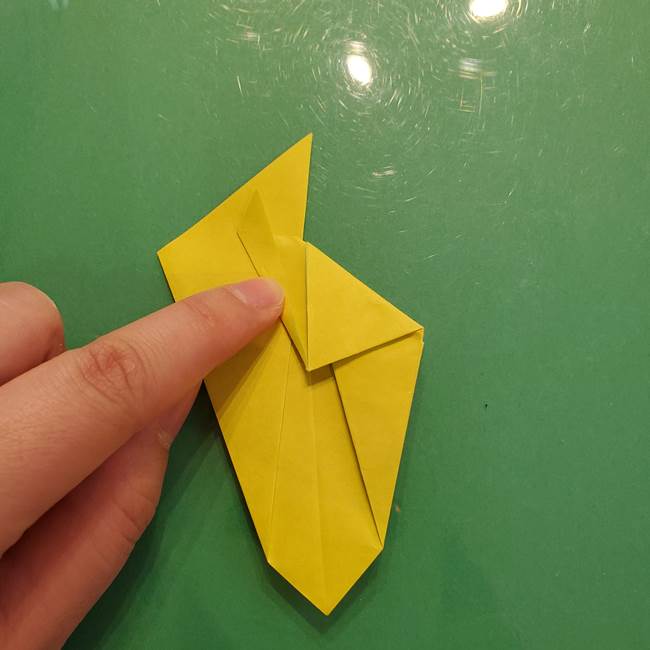 折り紙の梨 立体的でリアルな折り方作り方②後(2)