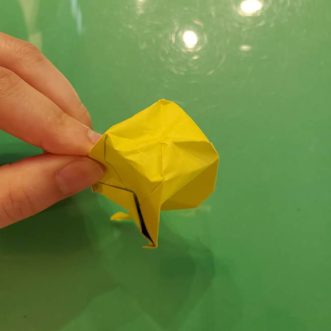 折り紙の梨 立体的でリアルな折り方作り方②後(25)