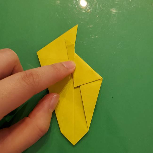折り紙の梨 立体的でリアルな折り方作り方②後(3)