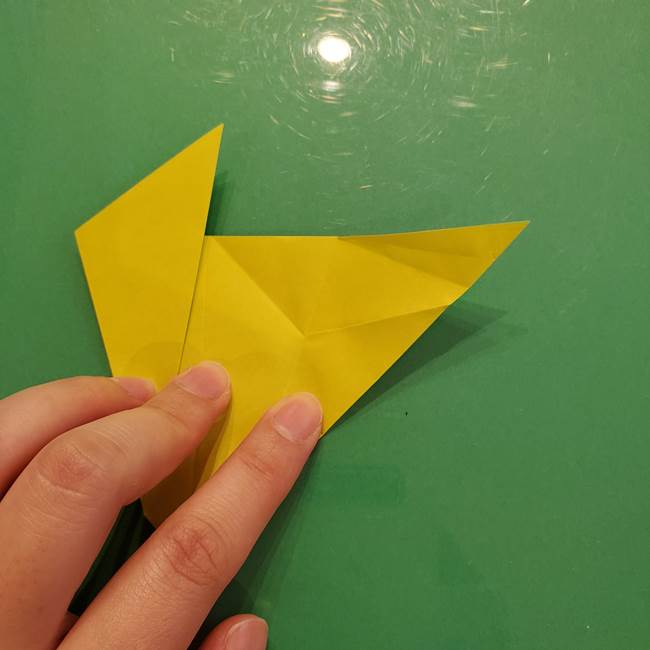 折り紙の梨 立体的でリアルな折り方作り方②後(5)