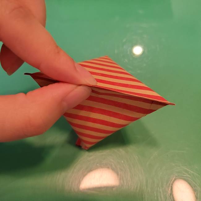 飴のラッピングできる折り紙の折り方(19)