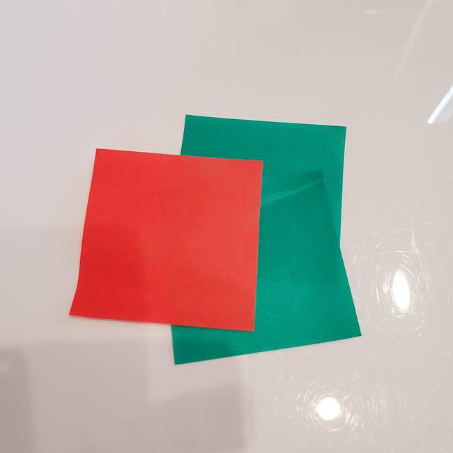 ひいらぎの折り紙の作り方折り方は簡単 平面でクリスマス飾りにピッタリ 子供と楽しむ折り紙 工作