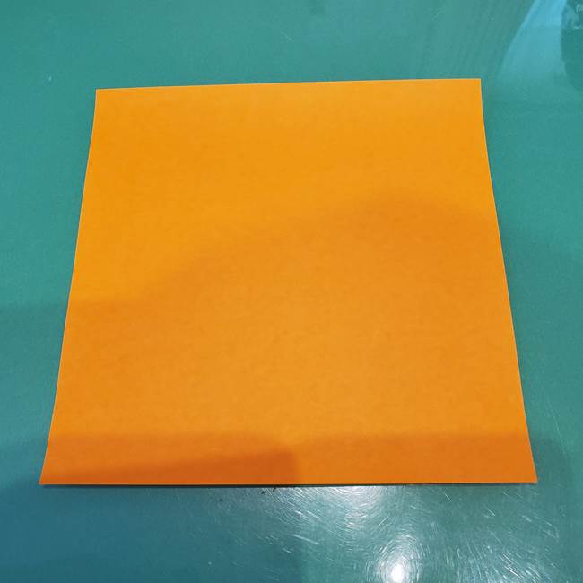 かぼちゃミッキーの折り紙＊折り方作り方①ミッキー(1-1)