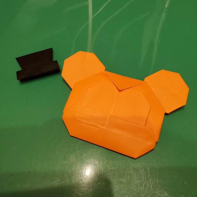 かぼちゃミッキーの折り紙＊折り方作り方③完成(1)