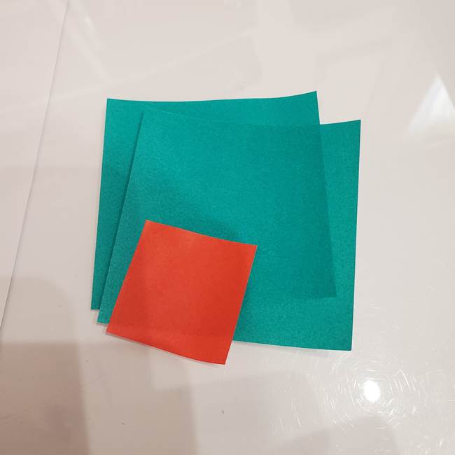 ひいらぎのクリスマスベルの折り紙 簡単な作り方折り方②ひいらぎ