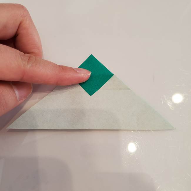 ひいらぎの折り紙 作り方折り方①葉(5)