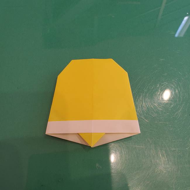 クリスマスベルの折り紙 簡単な折り方作り方(13)