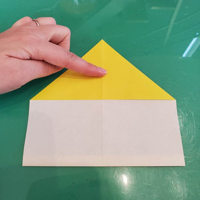 クリスマスベルの折り紙 簡単な折り方作り方(8)