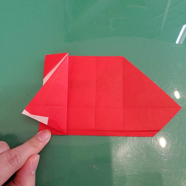 サンタを折り紙一枚でつくる折り図(折り方作り方)②体(10)