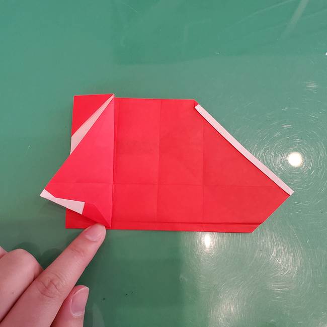 サンタを折り紙一枚でつくる折り図(折り方作り方)②体(11)