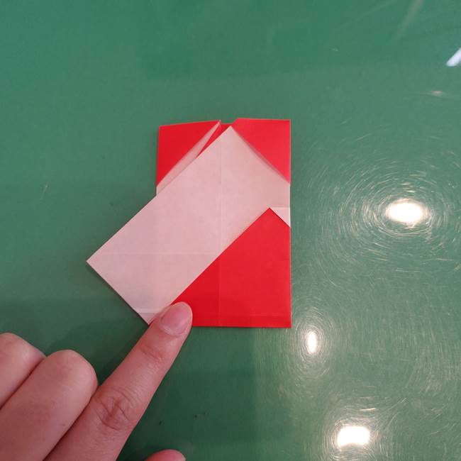 サンタを折り紙一枚でつくる折り図(折り方作り方)②体(12)