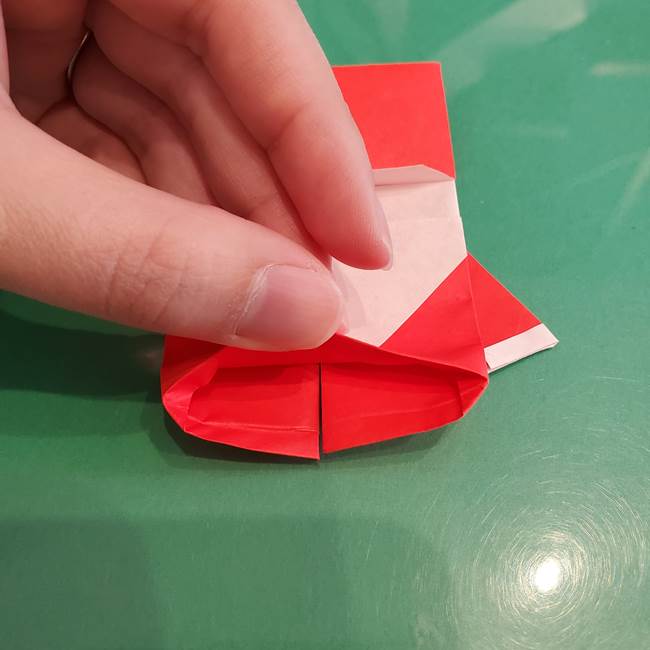 サンタを折り紙一枚でつくる折り図(折り方作り方)②体(19)