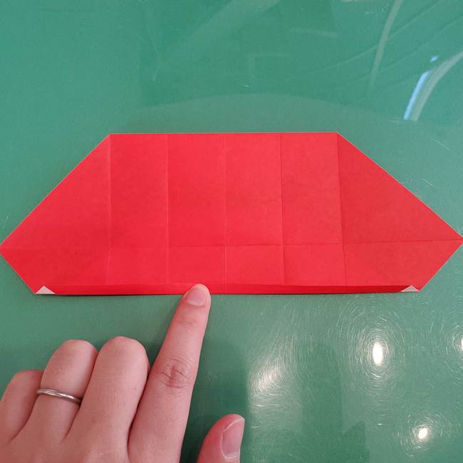 サンタを折り紙一枚でつくる折り図(折り方作り方)②体(2)
