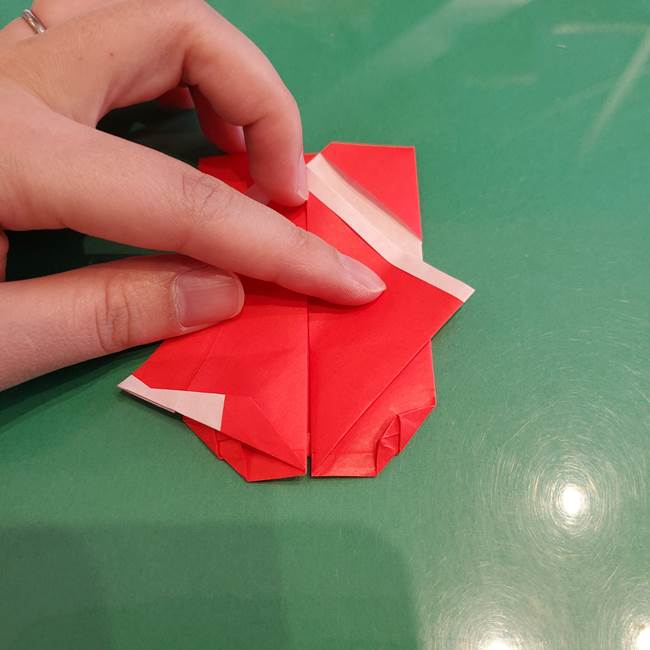 サンタを折り紙一枚でつくる折り図(折り方作り方)②体(23)