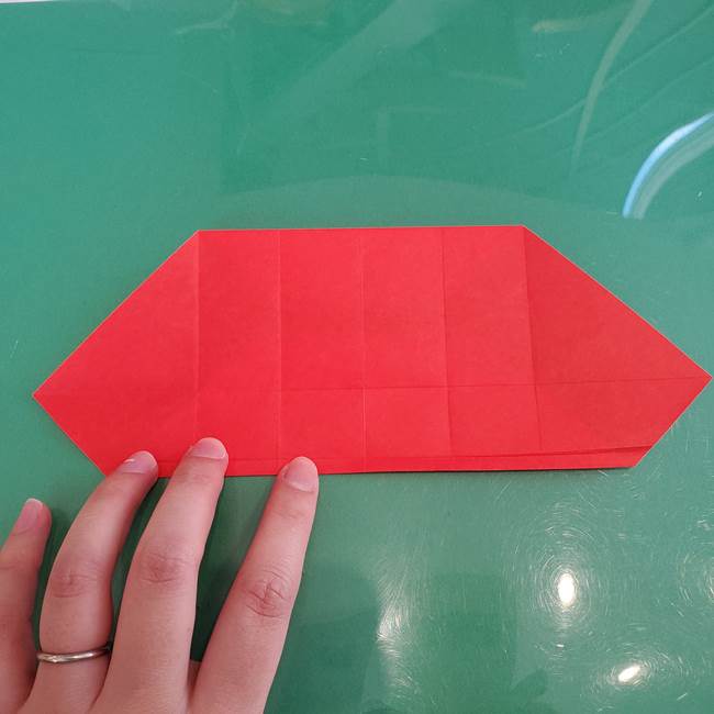 サンタを折り紙一枚でつくる折り図(折り方作り方)②体(3)