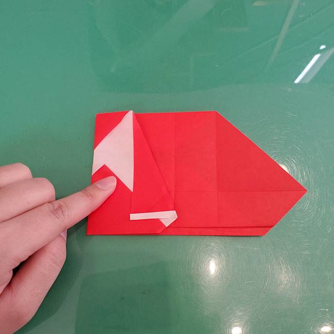 サンタを折り紙一枚でつくる折り図(折り方作り方)②体(6)