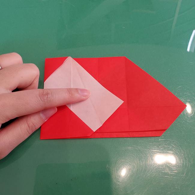 サンタを折り紙一枚でつくる折り図(折り方作り方)②体(7)
